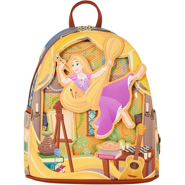Amazon.co.jp: Loungefly Mini Backpack Tangled Rapunzel Swinging